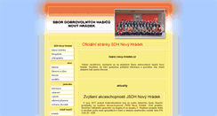 Desktop Screenshot of hasici.novy-hradek.cz