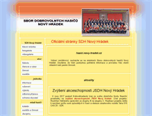 Tablet Screenshot of hasici.novy-hradek.cz